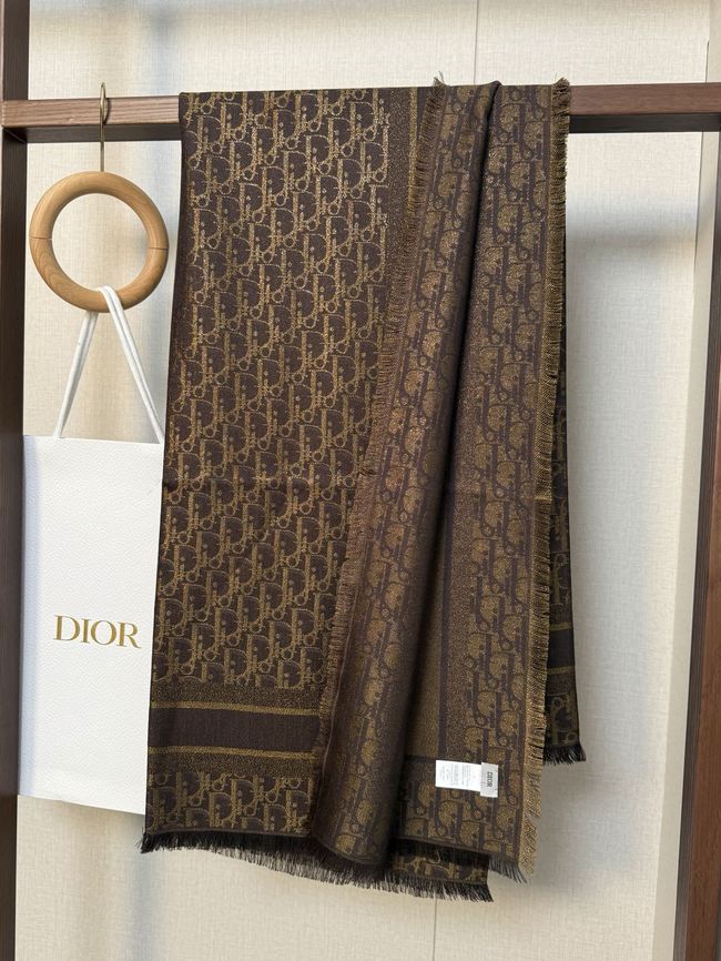 Dior Oblique Shawl Wool and Silk Jacquard I1058-11 Dior Oblique Shawl Wool and Silk Jacquard I1058-11