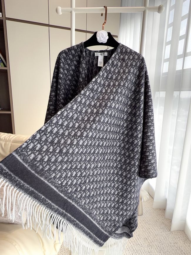 Dior Oblique Shawl Wool and Silk Jacquard I1059