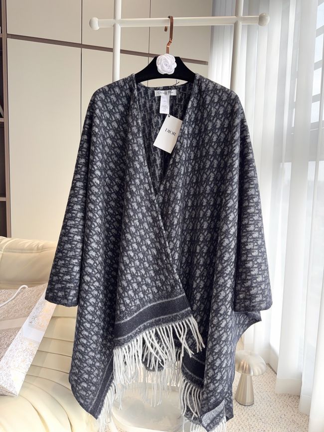 Dior Oblique Shawl Wool and Silk Jacquard I1059