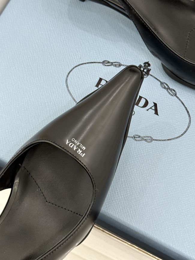 Prada Brushed leather slingback pumps 1I659O-1 Prada Brushed leather slingback pumps 1I659O-1