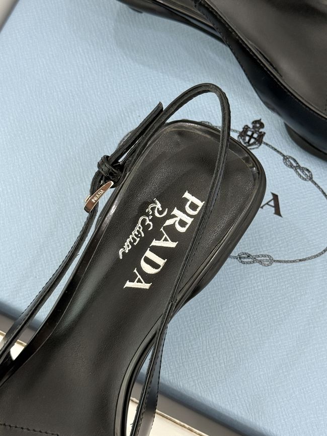 Prada Brushed leather slingback pumps 1I659O-1 Prada Brushed leather slingback pumps 1I659O-1