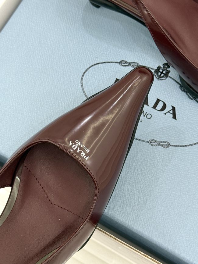 Prada Brushed leather slingback pumps 1I659O-3