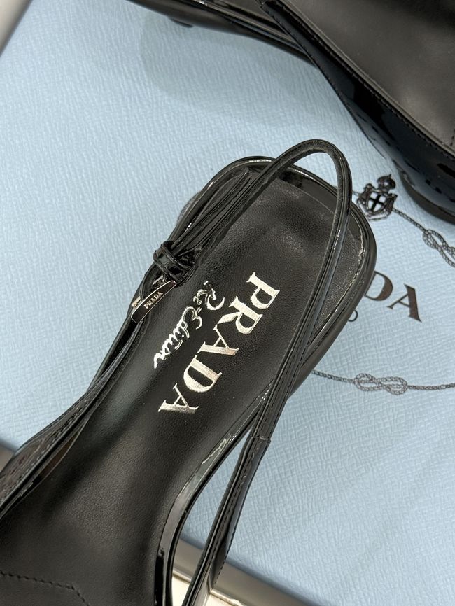 Prada Brushed leather slingback pumps 1I659O-6 Prada Brushed leather slingback pumps 1I659O-6