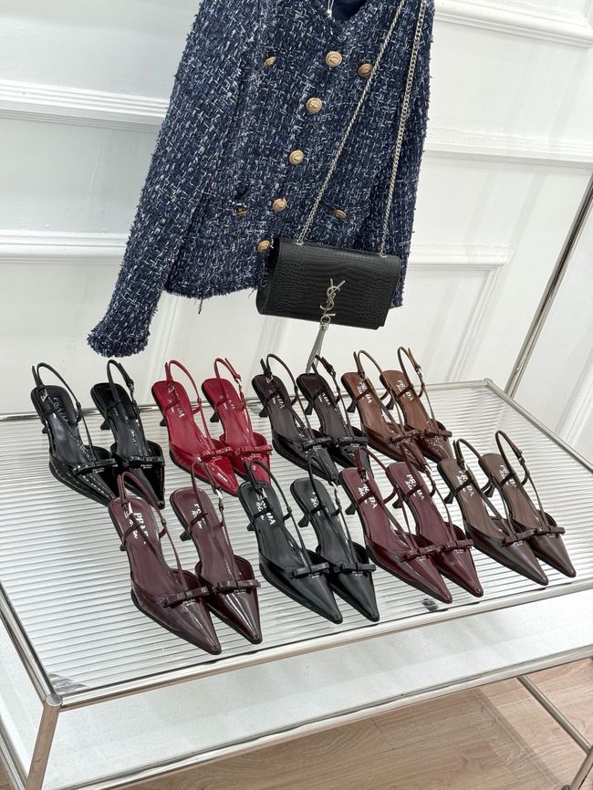 Prada Brushed leather slingback pumps 1I701O-1 Prada Brushed leather slingback pumps 1I701O-1