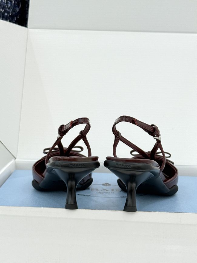 Prada Brushed leather slingback pumps 1I701O-6 Prada Brushed leather slingback pumps 1I701O-6