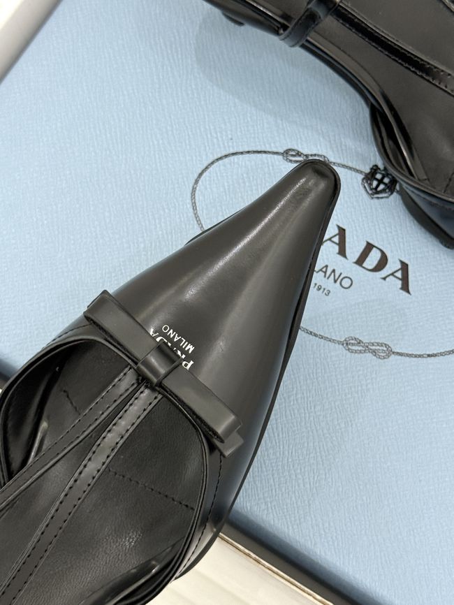 Prada Brushed leather slingback pumps 1I701O-8 Prada Brushed leather slingback pumps 1I701O-8