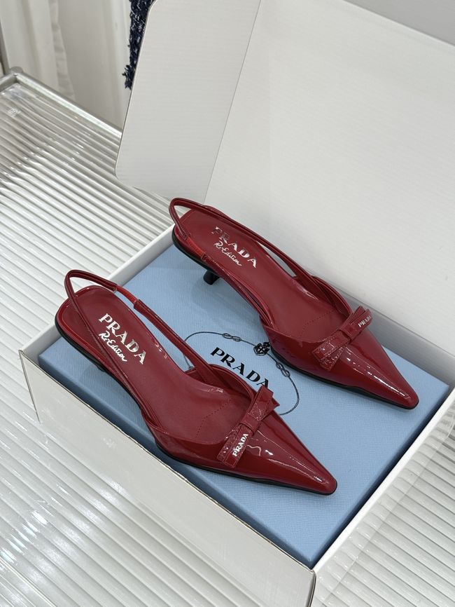 Prada Brushed leather slingback pumps 1I702O-4