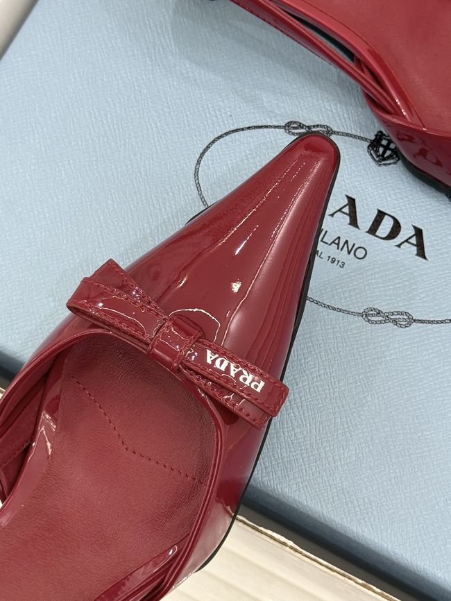 Prada Brushed leather slingback pumps 1I702O-4