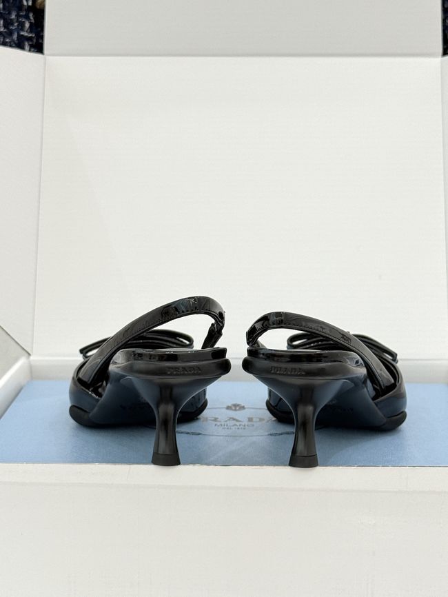 Prada Brushed leather slingback pumps 1I702O-8 Prada Brushed leather slingback pumps 1I702O-8