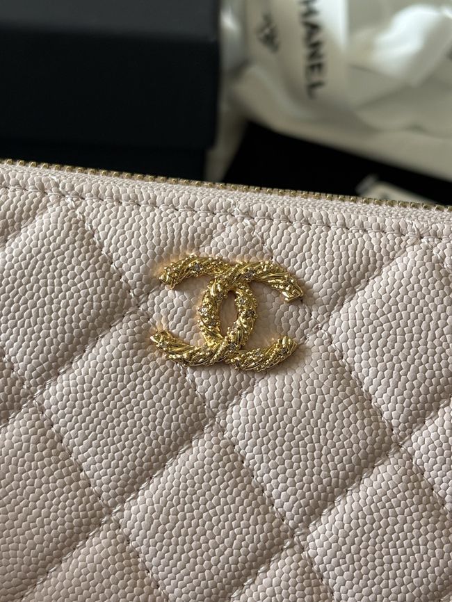 Chanel Classic Zipped Wallet AP5077 pink