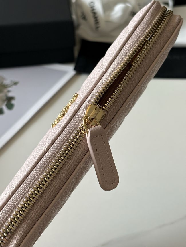 Chanel Classic Zipped Wallet AP5077 pink
