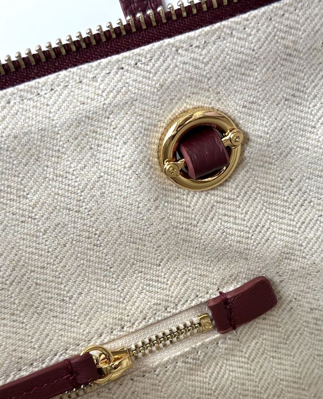 Chanel Shopping Bag Grained Calfskin AS6483 Burgundy