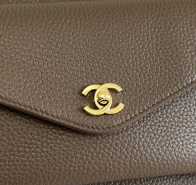 Chanel Shopping Bag Grained Calfskin AS6483 brown