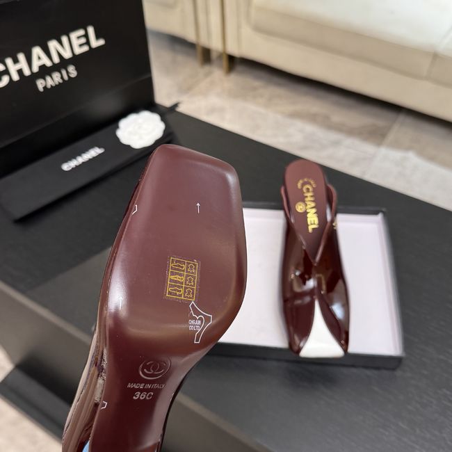Chanel Mules Patent Calfskin G47606-4