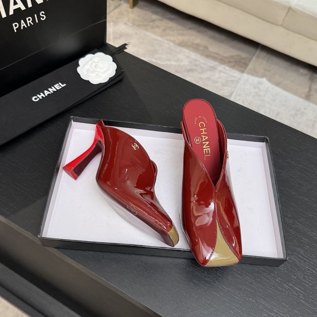 Chanel Mules Patent Calfskin G47606-5