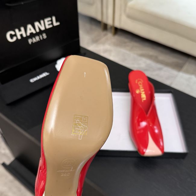 Chanel Mules Patent Calfskin G47606-7