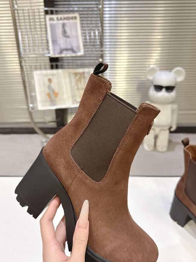 Prada Monolith brushed leather Chelsea boots G085-2