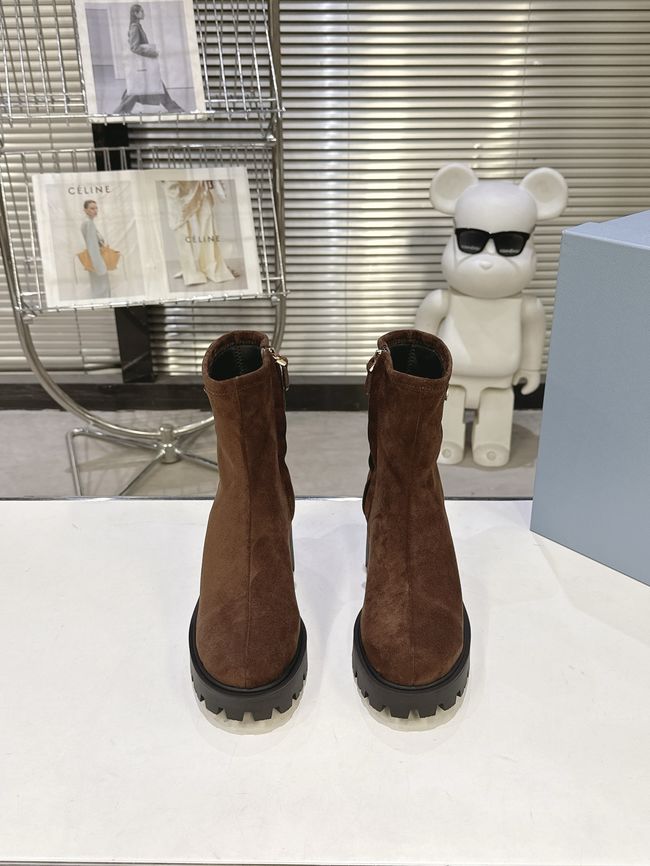 Prada Monolith brushed leather Chelsea boots G085-8