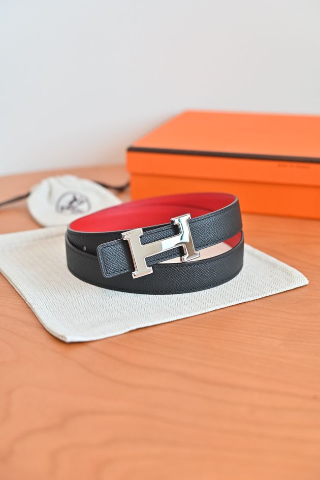 Hermes Constance buckle & double-sided leather belt 24mm H07457-1 Hermes Constance buckle & double-sided leather belt 24mm H07457-1