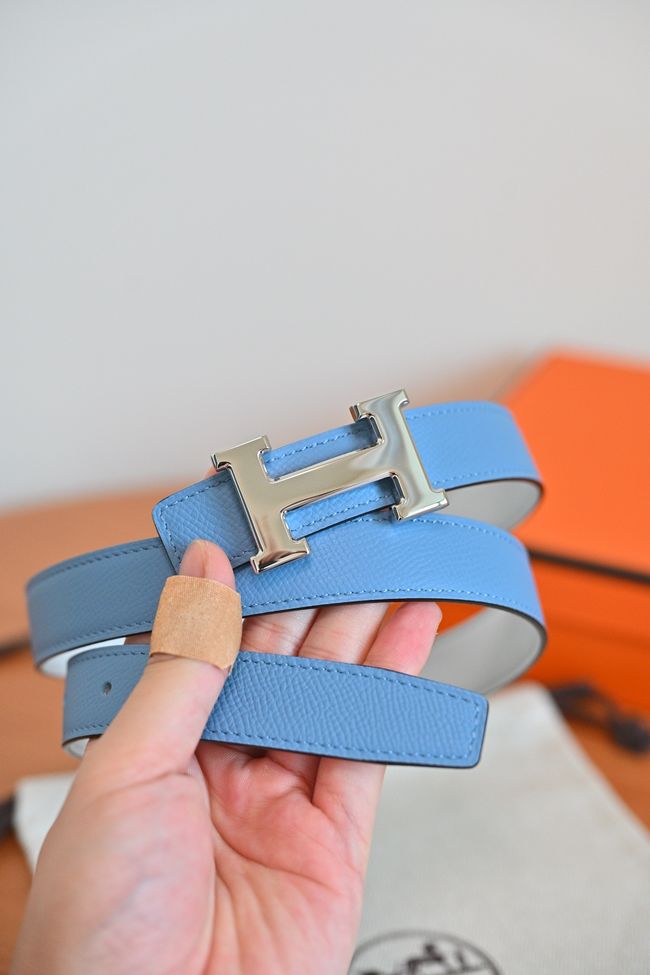Hermes Constance buckle & double-sided leather belt 24mm H07457-10