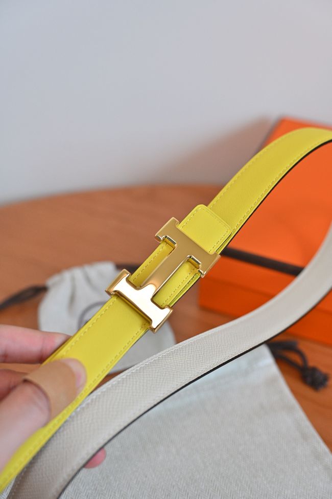 Hermes Constance buckle & double-sided leather belt 24mm H07457-4 Hermes Constance buckle & double-sided leather belt 24mm H07457-4