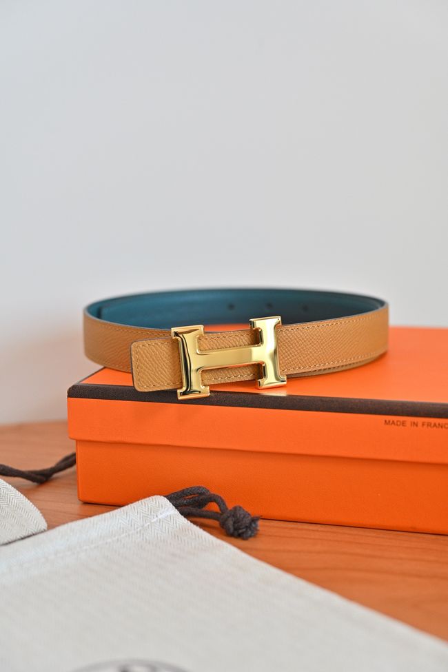 Hermes Constance buckle & double-sided leather belt 24mm H07457-7 Hermes Constance buckle & double-sided leather belt 24mm H07457-7