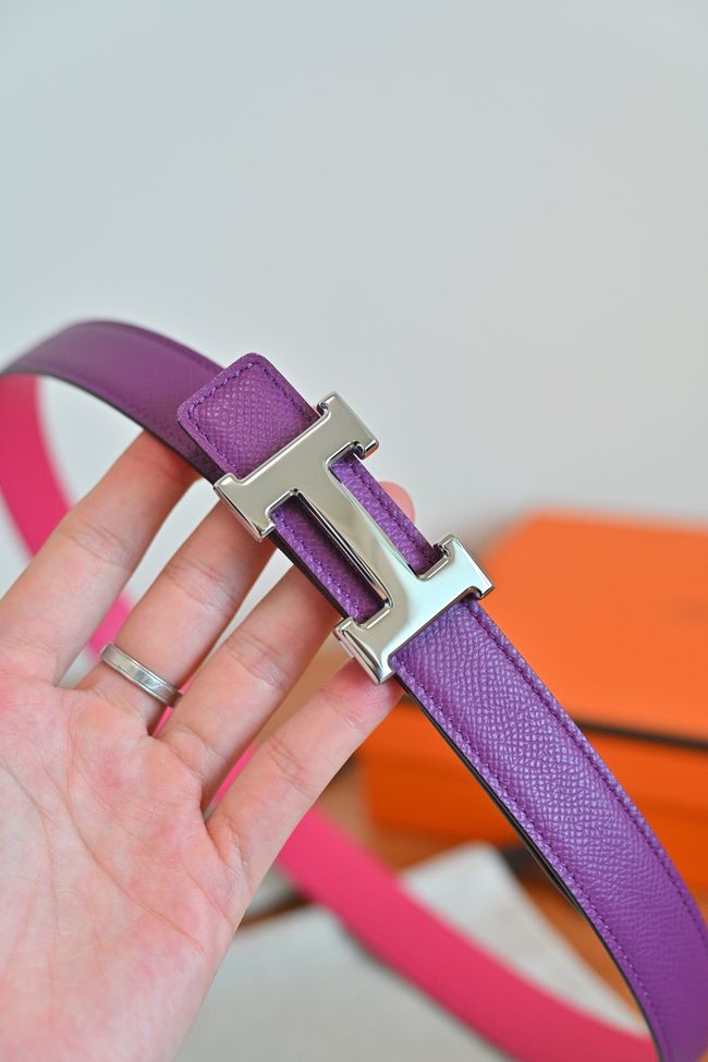 Hermes Constance buckle & double-sided leather belt 24mm H07457-8