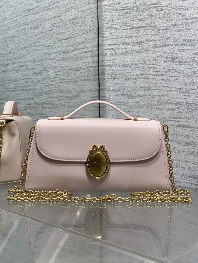 Dior Medaillon Pouch Ballet Pink Smooth Calfskin M3671 Dior Medaillon Pouch Ballet Pink Smooth Calfskin M3671