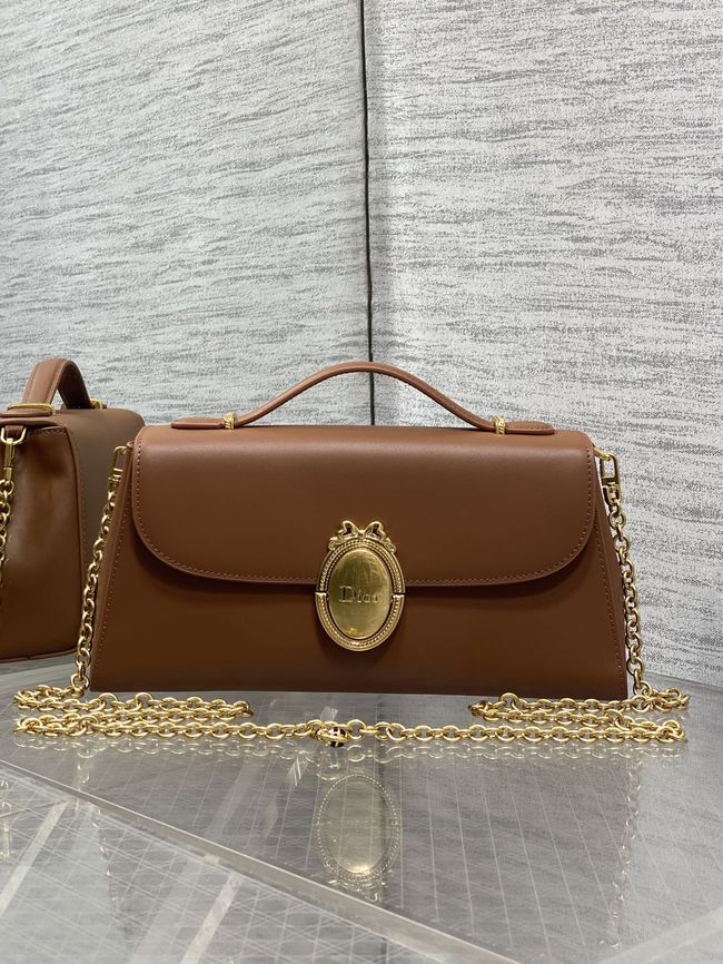 Dior Medaillon Pouch Smooth Calfskin M3671 tan Dior Medaillon Pouch Smooth Calfskin M3671 tan