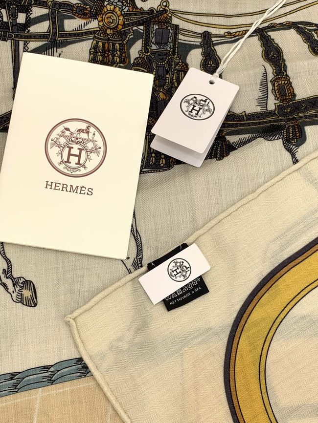 Hermes cashmere Shawl H36121-2