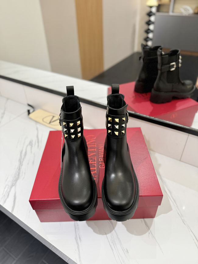 Valentino LOGO cowhide ankle boots S0MT5-1 Valentino LOGO cowhide ankle boots S0MT5-1