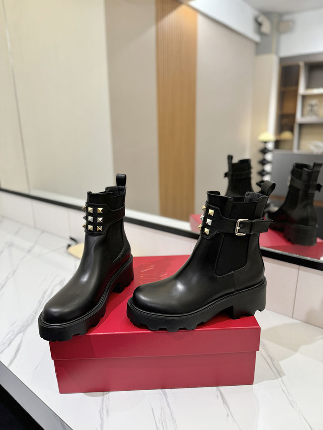 Valentino LOGO cowhide ankle boots S0MT5-1 Valentino LOGO cowhide ankle boots S0MT5-1