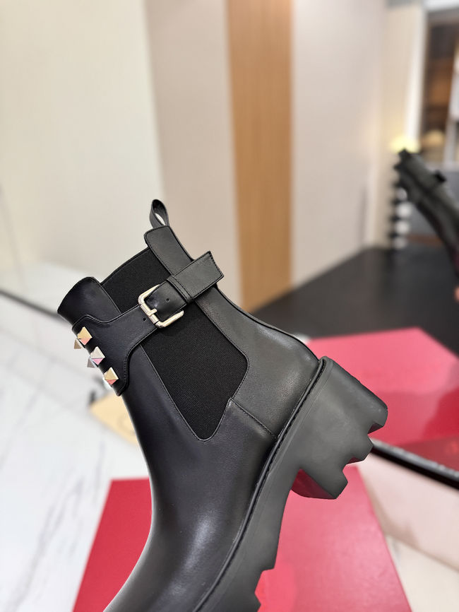 Valentino LOGO cowhide ankle boots S0MT5-1 Valentino LOGO cowhide ankle boots S0MT5-1