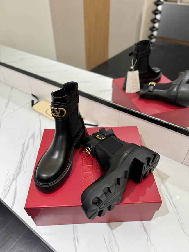Valentino LOGO cowhide ankle boots S0MT5-2 Valentino LOGO cowhide ankle boots S0MT5-2