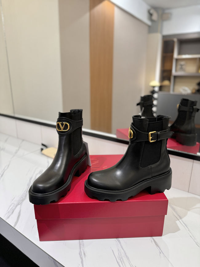 Valentino LOGO cowhide ankle boots S0MT5-2 Valentino LOGO cowhide ankle boots S0MT5-2