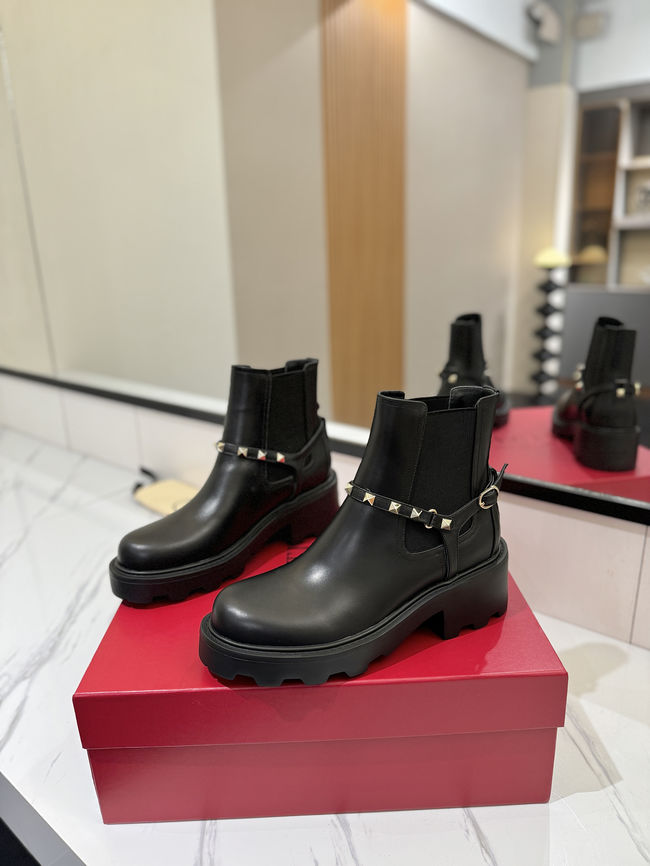 Valentino LOGO cowhide ankle boots S0MT5-3 Valentino LOGO cowhide ankle boots S0MT5-3