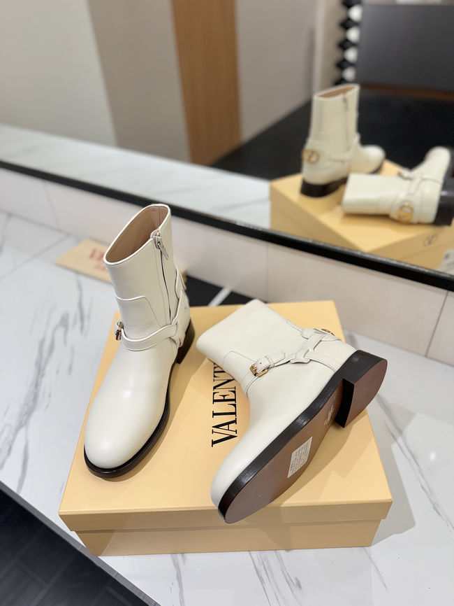 Valentino LOGO cowhide ankle boots S0QN8-3 Valentino LOGO cowhide ankle boots S0QN8-3