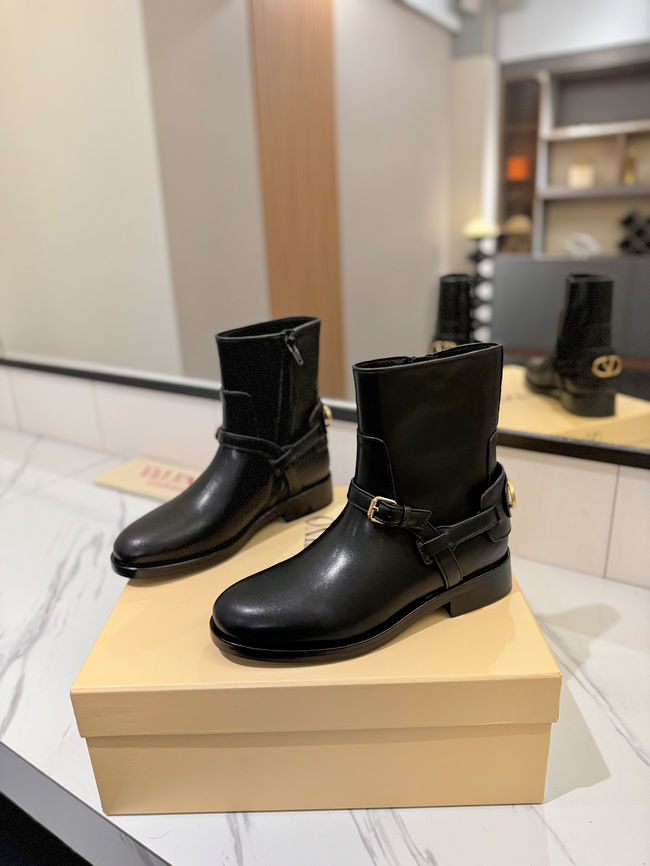 Valentino LOGO cowhide ankle boots S0QN8-4 Valentino LOGO cowhide ankle boots S0QN8-4