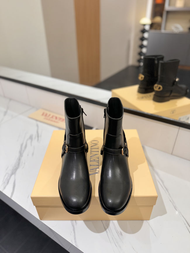Valentino LOGO cowhide ankle boots S0QN8-4 Valentino LOGO cowhide ankle boots S0QN8-4