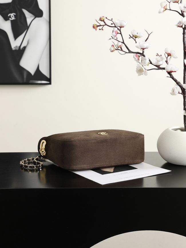 CHANEL Hobo Bag Suede AS6640 dark brown CHANEL Hobo Bag Suede AS6640 dark brown