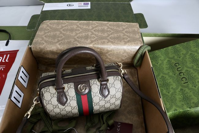 Gucci Ophidia small boston bag 841294 brown