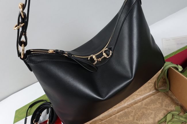 Gucci Starlet large shoulder bag soft leather A00CI2 black Gucci Starlet large shoulder bag soft leather A00CI2 black