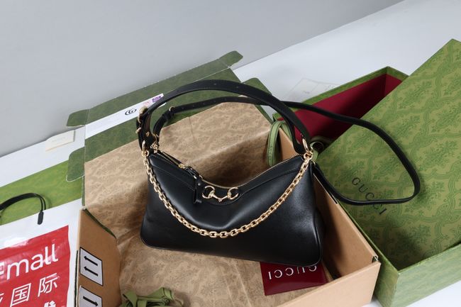 Gucci Starlet medium shoulder bag soft leather A00CI1 black Gucci Starlet medium shoulder bag soft leather A00CI1 black