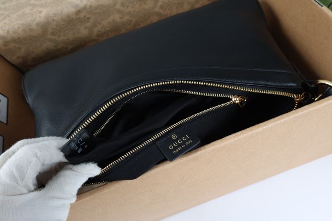 Gucci Starlet medium shoulder bag soft leather A00CI1 black Gucci Starlet medium shoulder bag soft leather A00CI1 black