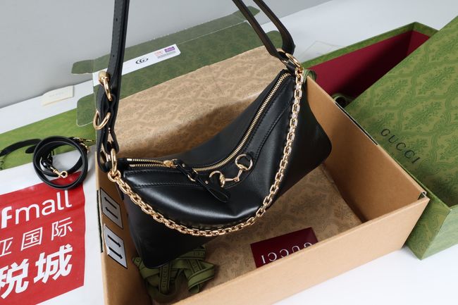Gucci Starlet medium shoulder bag soft leather A00CI1 black Gucci Starlet medium shoulder bag soft leather A00CI1 black