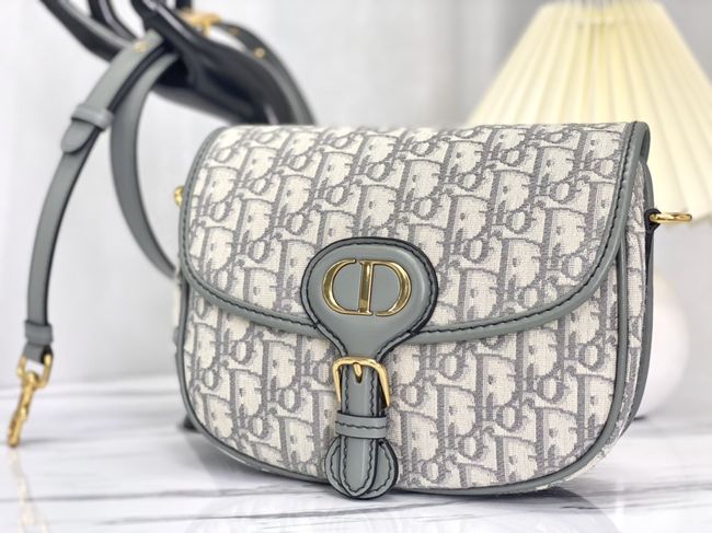 MEDIUM DIOR BOBBY BAG Warm Taupe Box Embroidery M2170 gray
