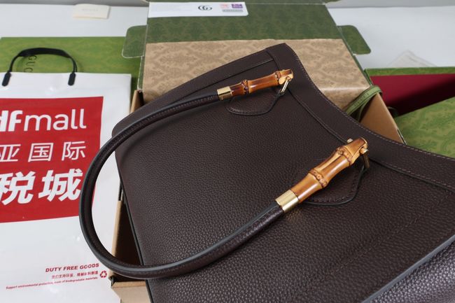 Gucci Bamboo Tote medium bag A005YB Dark brown Gucci Bamboo Tote medium bag A005YB Dark brown