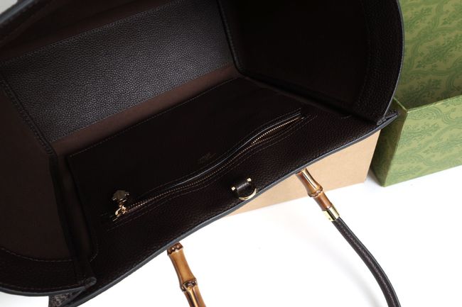 Gucci Bamboo Tote medium bag A005YB Dark brown Gucci Bamboo Tote medium bag A005YB Dark brown