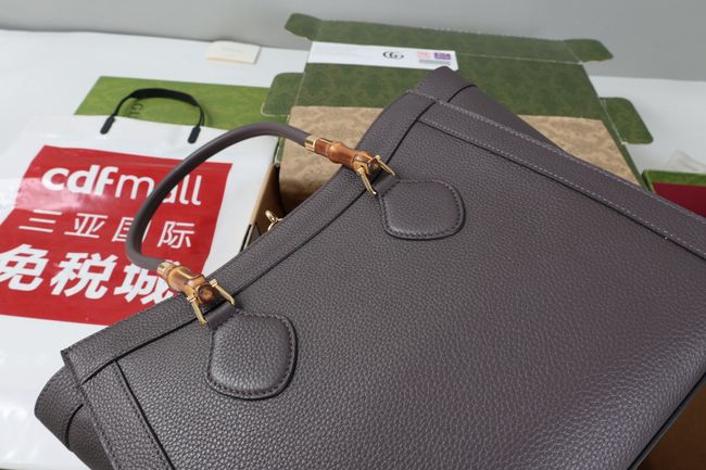 Gucci Bamboo Tote medium bag A005YB gray Gucci Bamboo Tote medium bag A005YB gray
