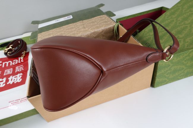 Gucci Starlet large shoulder bag soft leather A00CI2 Dark brown Gucci Starlet large shoulder bag soft leather A00CI2 Dark brown